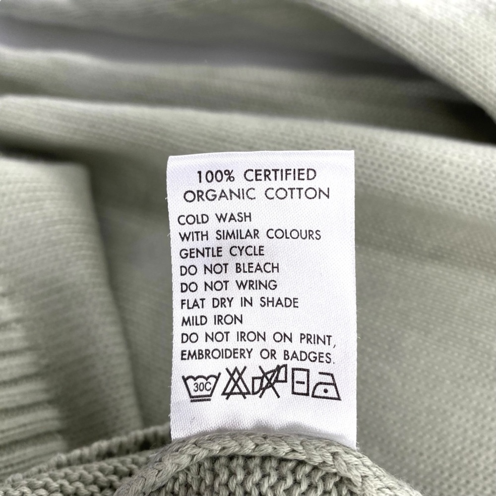 Anthropologie Able Organic Cotton Sage Green Chunky Knit Sweater - Picture 6 of 7